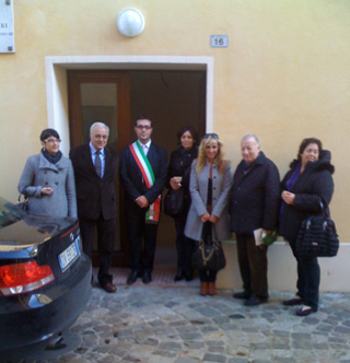 Inaugurazione e consegna dei lavori  di risanamento e recupero<br>
di due alloggi a San Giovanni in Marignano